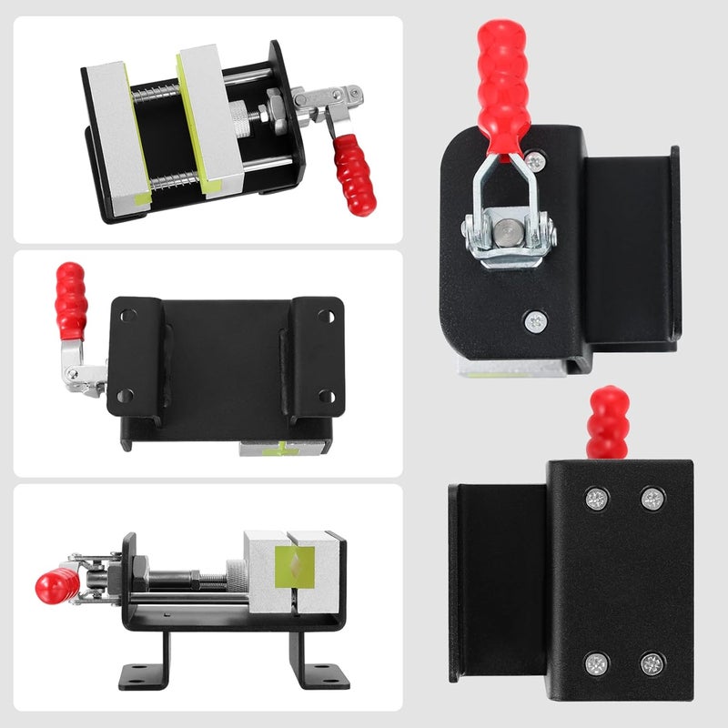 MistyBrew Professional Golf Club Regripping Kit - Heavy-Duty Vise Clamp with Secure 4-Screw Mounting System & Hook Knife, Quick-Release Locking Clamp for Stable Grip Replacement - Image 5